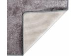 Vidaxl Tappeto Lavabile 80X150 Cm Grigio Antiscivolo