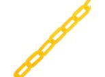 Vidaxl Catena Di Sbarramento Gialla 100 M Ø6 Mm Plastica