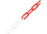 Vidaxl Catena Di Sbarramento Rossa E Bianca 30 M Ø8 Mm Plastica