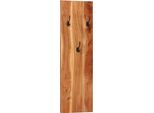 Vidaxl Appendiabiti Da Parete 2 Pezzi 36X3X110 Cm In Legno Massiccio Di Acacia