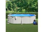 Vidaxl Piscina Con Filtro A Sabbia, Pompa E Scala 490X360X120 Cm