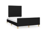 Vidaxl Struttura Letto Senza Materasso Nero 120X200 Cm In Tessuto