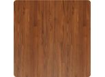 Piano Del Tavolo Quadrato Marrone Scuro 80X80X1,5Cm Rovere Trattato