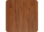 Vidaxl Piano Del Tavolo Quadrato Marrone Scuro 40X40X2,5Cm Rovere Trattato