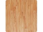 Piano Del Tavolo Quadrato Marrone Chiaro 70X70X4Cm Rovere Trattato
