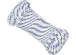 Vidaxl Corda Da Barca Bianca 5 Mm 50 M Polipropilene