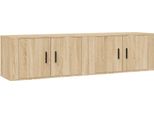 Pensili Tv 2 Pezzi Rovere Sonoma 80X34,5X40 Cm