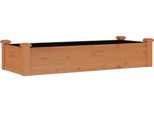 Vidaxl Letto Rialzato Con Inserto Marrone 120X45X25 Cm In Legno Massiccio Di Abete