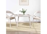 Piano Del Tavolo Bianco 110X60X2,5 Cm Rettangolare In Pino Massiccio