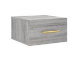 Vidaxl Comodino A Parete Grigio Sonoma 35X35X20 Cm