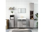 Vidaxl Mobile Da Bagno Grigio Sonoma 30X30X190 Cm Materiale A Base Di Legno