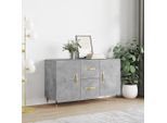 Vidaxl Credenza Grigio Cemento 100X36X60 Cm Materiale A Base Di Legno