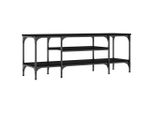 Mobile Tv Nero 121X35X45 Cm Materiale Legno E Ferro