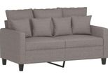 Vidaxl Divano 2 Posti Taupe 120 Cm Tessuto