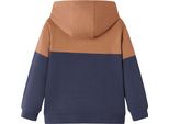 Vidaxl Felpa Con Cappuccio Per Bambini Con Mezza Zip Antracite Cognac 104