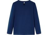 Vidaxl Camicia A Maniche Lunghe Per Bambini Blu Navy 104