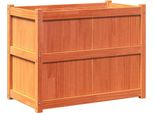 Vidaxl Fioriera Marrone Cera 90X50X70 Cm In Legno Di Pino Massiccio