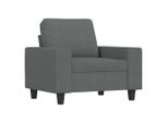 Vidaxl Poltrona Grigio Scuro 60 Cm Tessuto