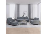 Vidaxl Set Di Divani 4 Pezzi In Velluto Grigio Scuro