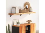 Vidaxl Mensola A Muro 120X20X3,8 Cm Rettangolare In Legno Massiccio Acacia Bordo Albero