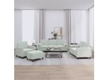 Vidaxl Set Divano 4 Pezzi Con Cuscini In Velluto Grigio Chiaro