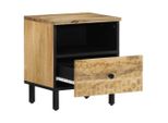 Vidaxl Comodino 40X33X46 Cm In Legno Massiccio Di Mango