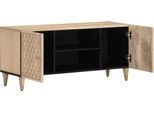 Mobile Tv Vidaxl 105X33X46 Cm In Legno Massiccio Di Mango