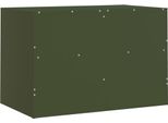 Mobile Tv Verde Oliva 67X39X44 Cm In Acciaio