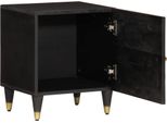 Vidaxl Comodino 40X33X46 Cm In Legno Massiccio Di Mango