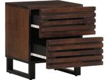 Vidaxl Comodino 40X34X46 Cm In Legno Massiccio Di Mango