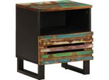 Vidaxl Comodini 2 Pezzi 40X34X46 Cm In Legno Massiccio Antico