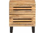Vidaxl Comodino 40X34X46 Cm Legno Di Mango Grezzo