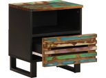Vidaxl Comodino 40X34X46 Cm In Legno Massiccio Antico