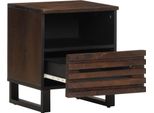 Vidaxl Comodino 40X34X46 Cm In Legno Massiccio Di Mango