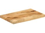 Vidaxl Piano Del Tavolo 60X30X2,5 Cm Bordo Albero Legno Massiccio Legno Di Mango Grezzo
