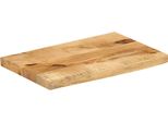 Vidaxl Piano Da Tavolo 50X30X3,8 Cm Bordo Albero Legno Massiccio Legno Di Mango Grezzo