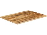 Vidaxl Piano Del Tavolo 100X80X2,5 Cm Bordo Albero Legno Massiccio Legno Di Mango Grezzo