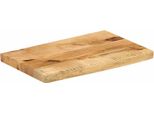 Vidaxl Piano Da Tavolo 50X40X3,8 Cm Bordo Albero Legno Massiccio Legno Di Mango Grezzo