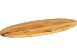 Vidaxl Piano Da Tavolo 140X50X2,5 Cm Ovale In Legno Massiccio Di Mango
