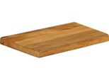 Vidaxl Piano Da Tavolo Con Bordo Ad Albero 50X20X3,8 Cm In Legno Massiccio Di Mango