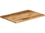 Vidaxl Piano Del Tavolo Con Bordo Ad Albero 70X60X2,5 Cm Legno Massiccio Di Mango Grezzo