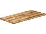Vidaxl Piano Del Tavolo Con Bordo Ad Albero 120X60X2,5 Cm Legno Massiccio Di Mango Grezzo