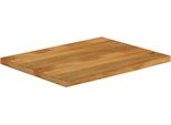 Vidaxl Piano Da Tavolo Con Bordo Ad Albero 70X60X3,8 Cm In Legno Massiccio Di Mango