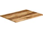 Vidaxl Piano Del Tavolo Con Bordo Ad Albero 110X80X2,5 Cm Legno Massiccio Di Mango Grezzo
