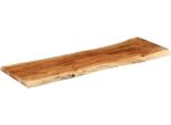 Vidaxl Piano Da Tavolo 140X40X3,8Cm Rettangolare In Legno Massiccio Acacia Bordo Albero