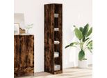 Vidaxl Armadio Rovere Fumé 30X50X200 Cm Materiale A Base Di Legno