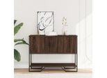 Vidaxl Tavolo Consolle Look Rovere Marrone 100X35X74,5 Cm Materiale A Base Di Legno