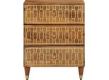 Vidaxl Comodino 50X33X62 Cm In Legno Massiccio Di Mango