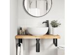 Vidaxl Piano Lavabo Non Trattato 100X40X4 Cm In Legno Massiccio Di Acacia