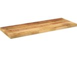 Vidaxl Piano Da Tavolo 70X20X2,5 Cm Rettangolare Legno Massiccio Grezzo Mango